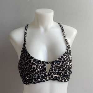 Pink Camo Bikini Top Strappy Padded Size Small